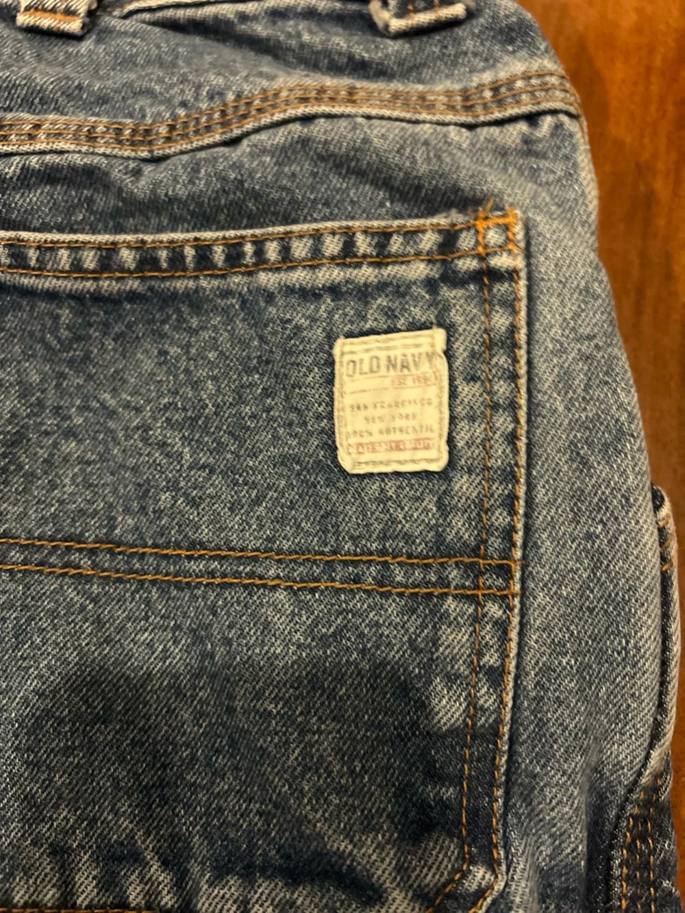 Old Navy Painters Cargo Jeans Boys Size 12 Slim Youth